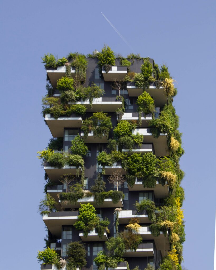 Озеленение фасадов, будущее, архитектура, дизайн  