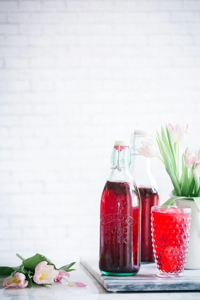 Limonade maison, sirop maison, sirop de framboise