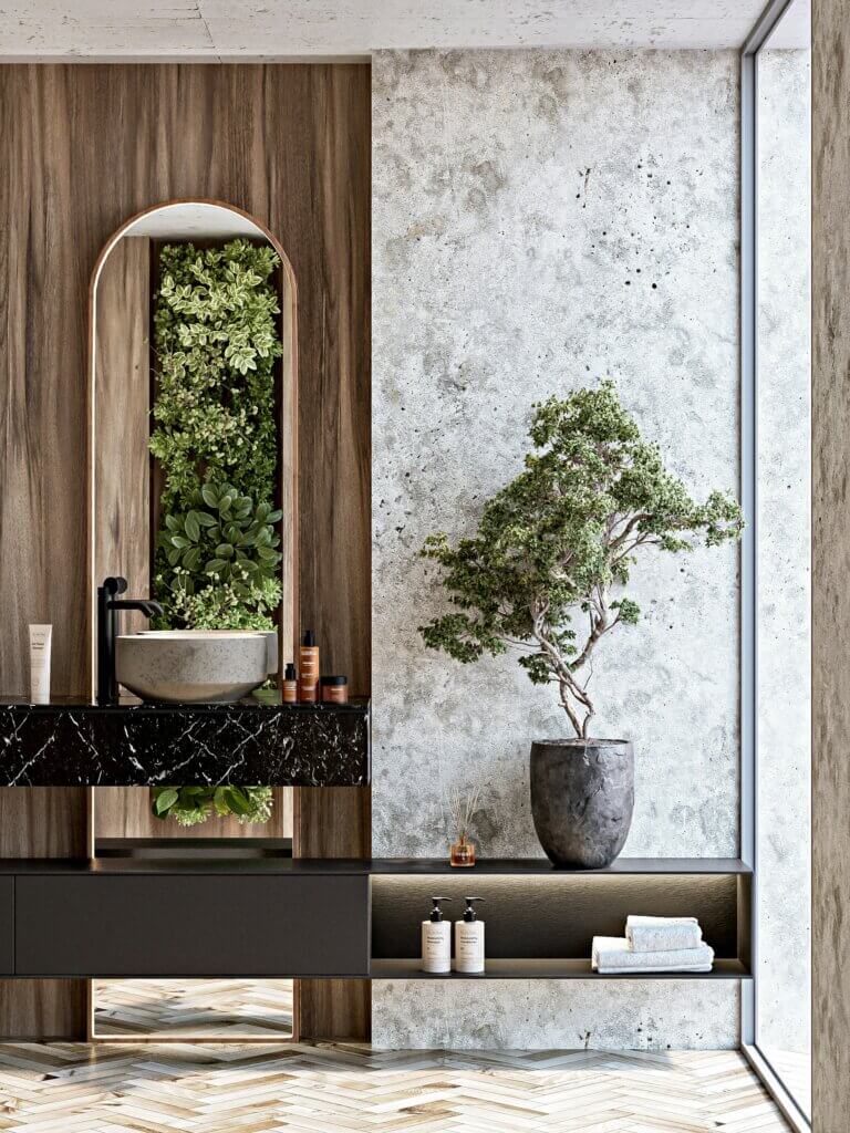Badezimmer-Trends, Bad, Pflanzen