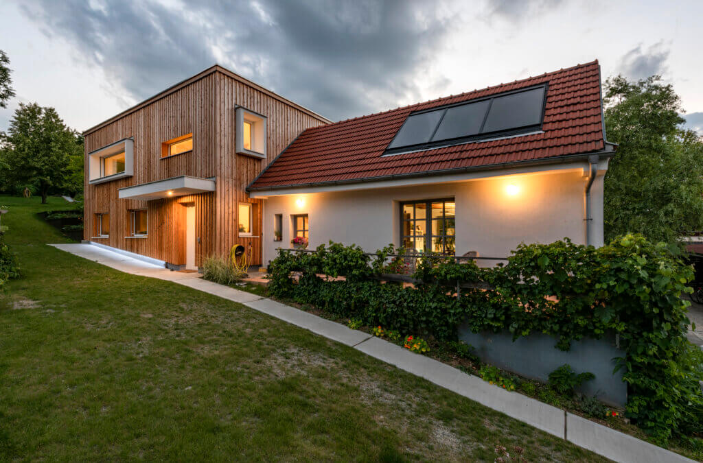 bauen mit Lehm, Einfamilienhaus
