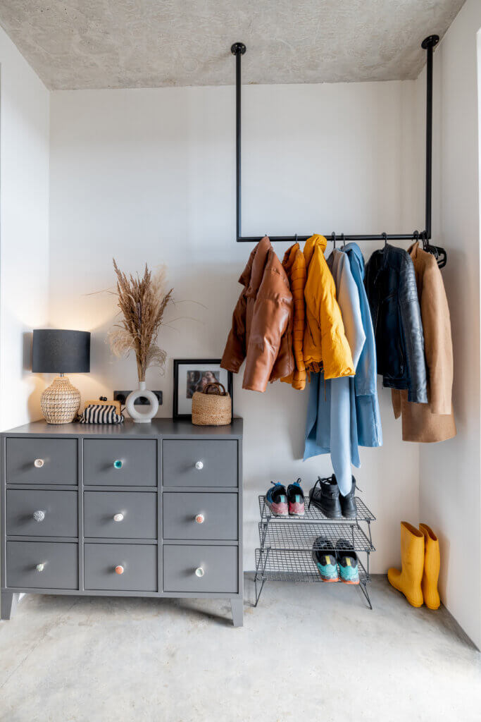 Ordnung im Vorraum, Winter, Einrichtung