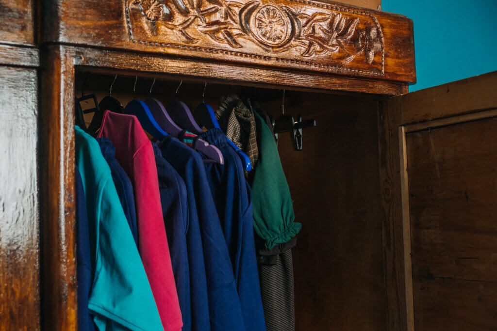 Ordnung im Vorraum, Winter, Einrichtung