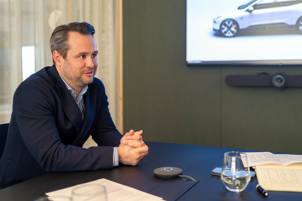 Managing Director of Polestar Austria, Matthias Schabetsberger