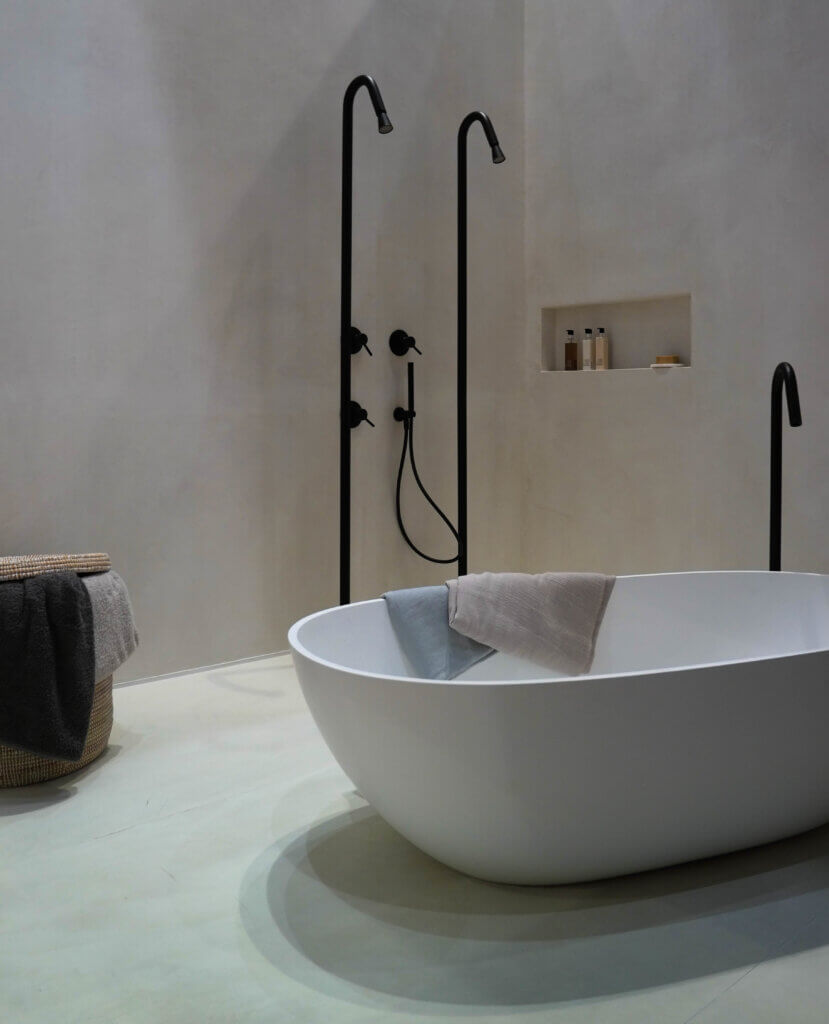 Mikrozement im Bad, Badezimmer